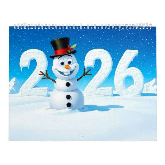 2026 Cute Seasonal Character Wall Calendar (Large) Kalender (Titelbild)
