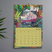 2026 Cute Tropical colorful custom photos wall Kalender