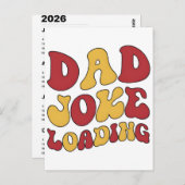 2026 Dad Jokes Advent Calendar Christmas Countdown Postkarte (Vorne/Hinten)