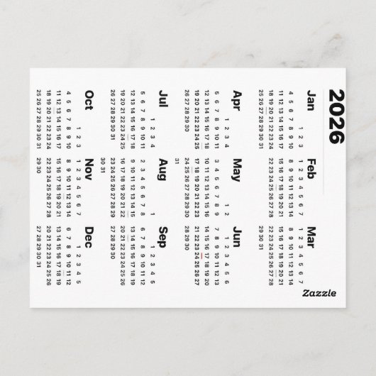 2026 Dad Jokes Advent Calendar Christmas Countdown Postkarte (Rückseite)