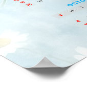 2026 Daisy Butterfly Calendar Poster (Ecke)