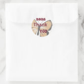 2026 Danke Schmetterling Aufkleber (Tasche)