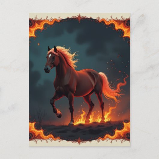 „2026 – Das Jahr des Feuerpferds“8 Postkarte (Vorderseite)