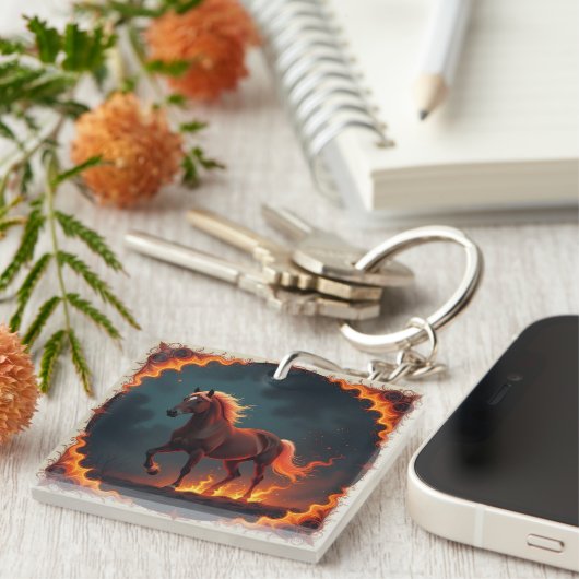 „2026 – Das Jahr des Feuerpferds“8 Schlüsselanhänger (Vorderseite rechts)