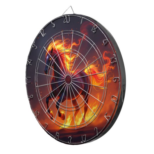 „2026 – Das Jahr des Feuerpferds“ Dartscheibe (Vorderseite rechts)