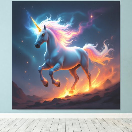 „2026 – Das Jahr des Feuerpferds“ Leinwanddruck (Insitu (Holzboden))