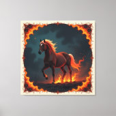 „2026 – Das Jahr des Feuerpferds“ Leinwanddruck (Vorderseite)