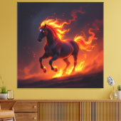 „2026 – Das Jahr des Feuerpferds“ Leinwanddruck (Insitu (Wohnzimmer))