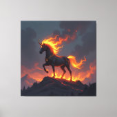 „2026 – Das Jahr des Feuerpferds“ Leinwanddruck (Vorderseite)