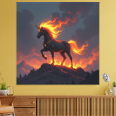 „2026 – Das Jahr des Feuerpferds“ Leinwanddruck (Insitu (Wohnzimmer))