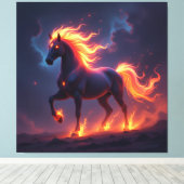 „2026 – Das Jahr des Feuerpferds“ Leinwanddruck (Insitu (Holzboden))