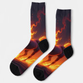 „2026 – Das Jahr des Feuerpferds“ Socken (Linkes Detail)