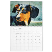 2026 Daschund Wiener Dog  Kalender (Feb 2026)