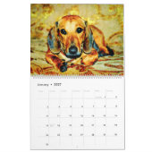 2026 Daschund Wiener Dog Kalender (Jan 2027)