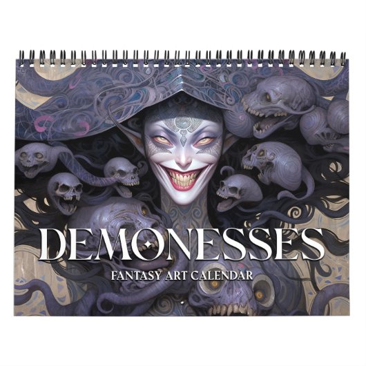 2026 Demonesses Dark Fantasy Art Calendar Kalender (Titelbild)