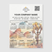 2026 Desert Magnet Kalender Business Logo QR Code (Vorderseite)