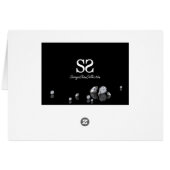 2026 Diamonds Luxury Happy New Year Greeting Card (Rückseite Horizontal)