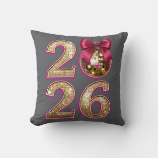 2026 Disco Ball Decorative Pillow Kissen