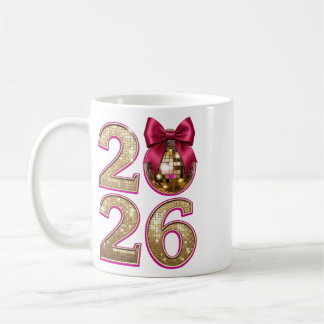 2026 Disco Ball New Year Mug Kaffeetasse