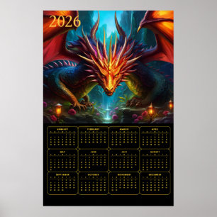 2026 Drachenkalender Poster