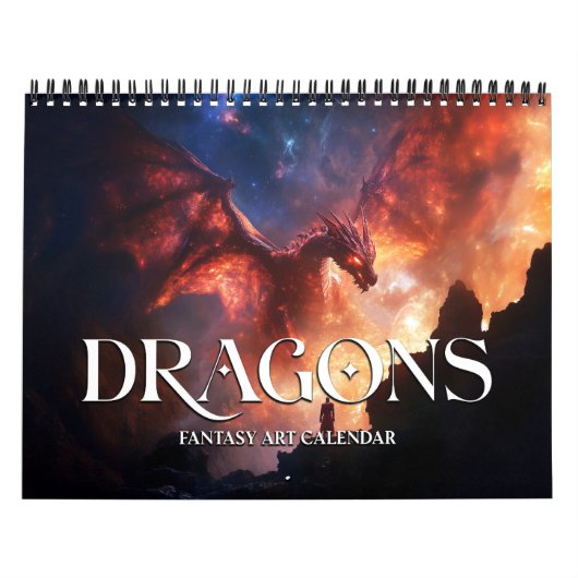 2026 Dragons 2 Fantasy Art Calendar Kalender (Titelbild)