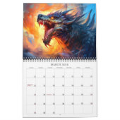 2026 Dragons Fantasy Art Calendar Kalender (Mär 2026)