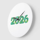 2026 Eco Green Energy Concept  Große Wanduhr (Winkel)
