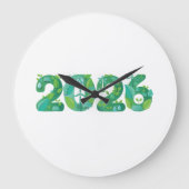 2026 Eco Green Energy Concept Große Wanduhr (Vorderseite)