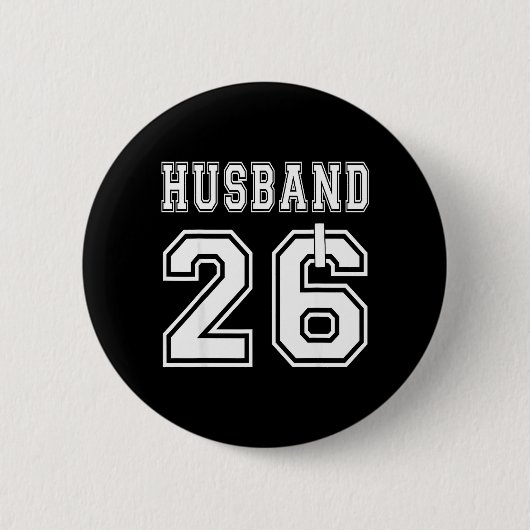 2026 Ehemann Ehefrau passend Verlobungsfeier Button (Vorderseite)