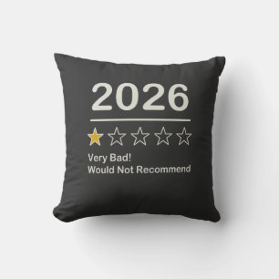 2026 eine Sternebewertung sehr schlechtes Jahr Kissen