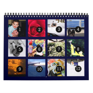 2026 Einfach wie 1 bis 12 Ihr eigener Fotokalender Kalender