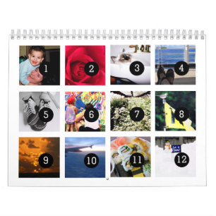 2026 Einfach wie 1 bis 12 Ihr eigener Fotokalender Kalender