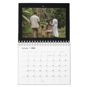 2026 Einfache Foto-Collage für benutzerdefinierte  Kalender (Jan 2026)