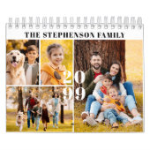2026 Einfache FotoCollage 4 pro Monat Kalender (Titelbild)