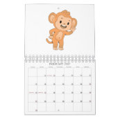 2026 Einfache Tiere Kalender (Feb 2027)