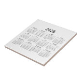 2026 Einfacher Minimalistischer Kalender Fliese (Seite)