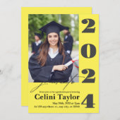 2026 Einladung zur Graduationspartei mit Foto (Vorne/Hinten)