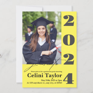 2026 Einladung zur Graduationspartei mit Foto