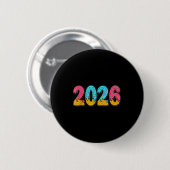 2026 Eis-Drip-Meme Neujahr Gen-Alpha-Slang Button (Vorne & Hinten)