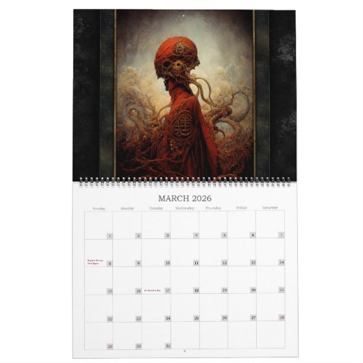 2026 Eldritch Lands 4 Dark Fantasy Art Kalender (Mär 2026)