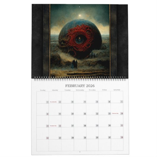 2026 Eldritch Lands 4 Dark Fantasy Art Kalender (Feb 2026)