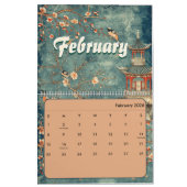 2026 elegant chinoiserie wall kalender (Feb 2026)