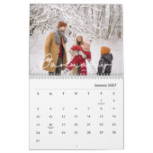 2026 Elegant Simple Custom Family Photo Collage Kalender (Jan 2027)
