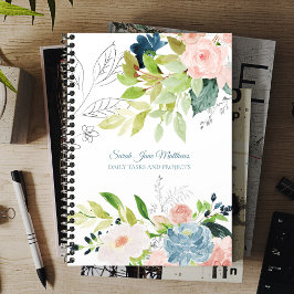 2026 Elegantes und elegantes Aquarellblumen-Geschä Planer