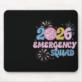 2026 Emergency Squad Er Nurse Happy New Year Disco Mousepad (Vorne)