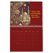 2026 Englischer Kalender mit islamischen Designs/Z (Jan 2027)