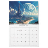 2026 Epic Sci-Fi Cities Science Fiction Kalender (Feb 2027)
