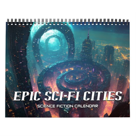 2026 Epic Sci-Fi Cities Science Fiction Kalender (Titelbild)