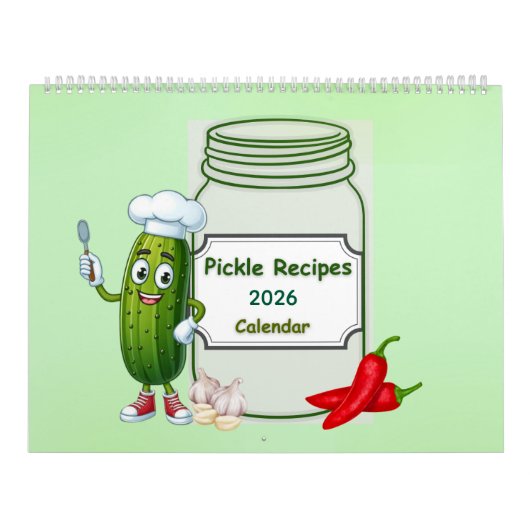 2026 Essiggurken-Kalender mit Rezepten Kalender (Titelbild)