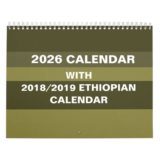 2026 Ethiopian Calendar Converter Choose Country Kalender (Titelbild)